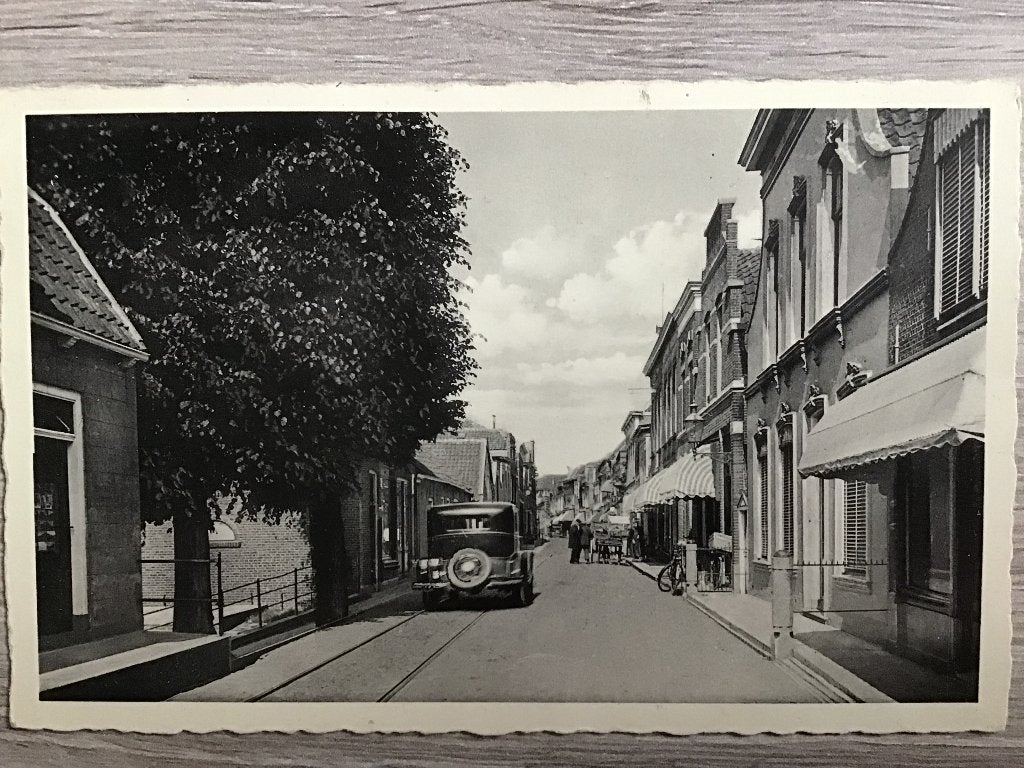 Oud-Beijerland Oostdijk - Antieke Ansichtkaart 1936, Verzamelen, Ansichtkaarten | Nederland, Ophalen of Verzenden, 1920 tot 1940