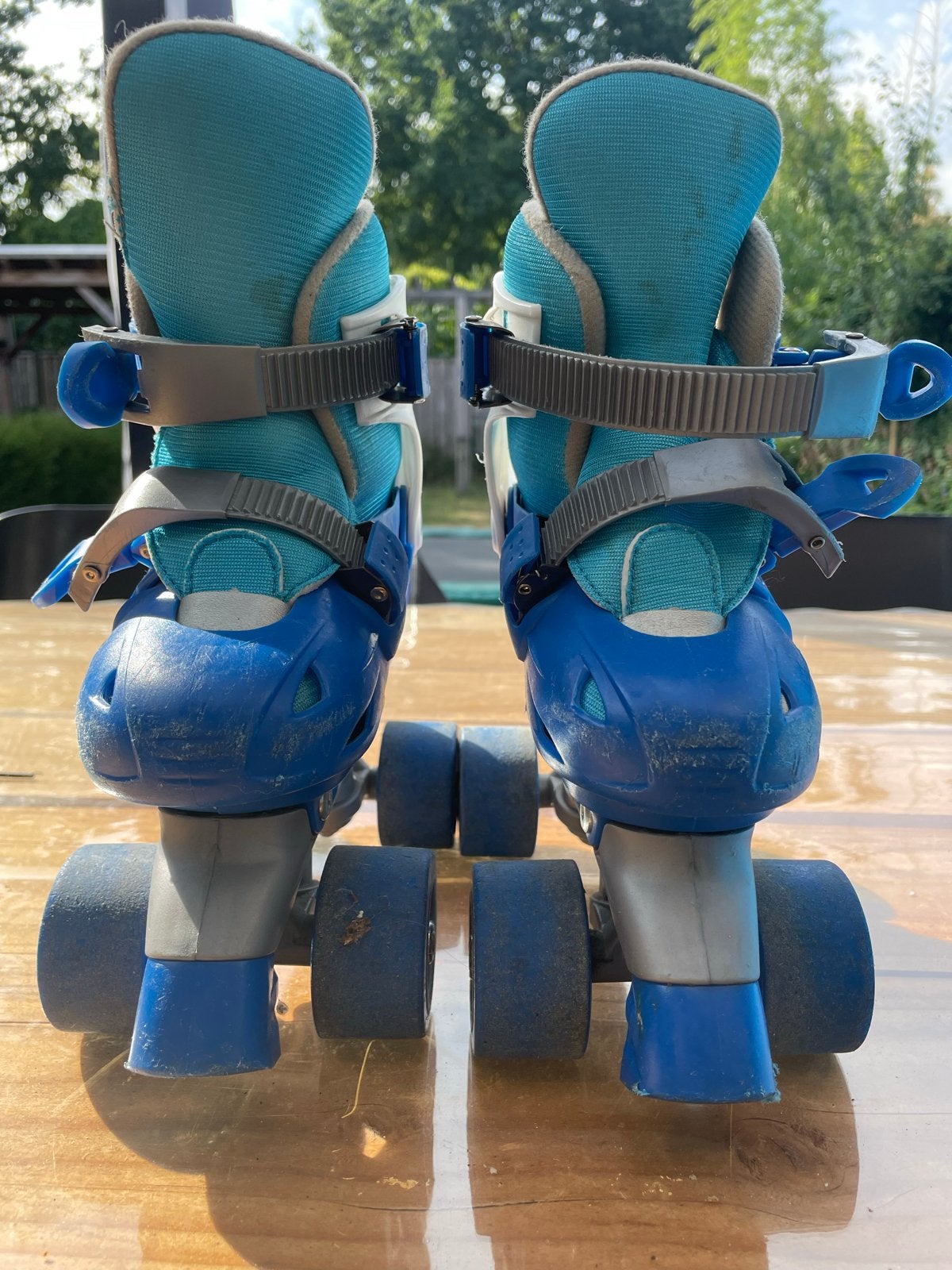 Verstelbare blauwe rolschaatsen maat 30-33 voor kinderen, Kinderen en Baby's, Speelgoed | Buiten | Rolschaatsen, Ophalen, Verstelbaar