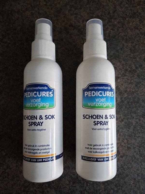2 flacons Samenwerkende Pedicures Schoen & Sok Spray, Ophalen, Nieuw, Overige typen