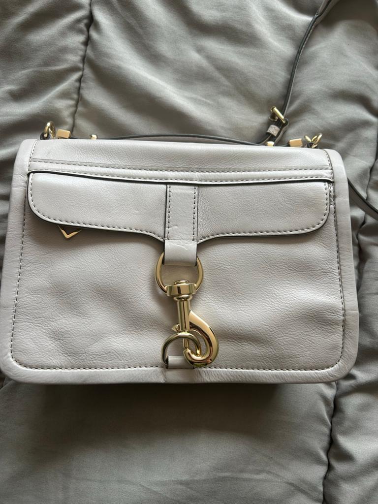 Rebecca Minkoff tas in zeer goede staat, Ophalen of Verzenden, Zo goed als nieuw, Grijs, Schoudertasje