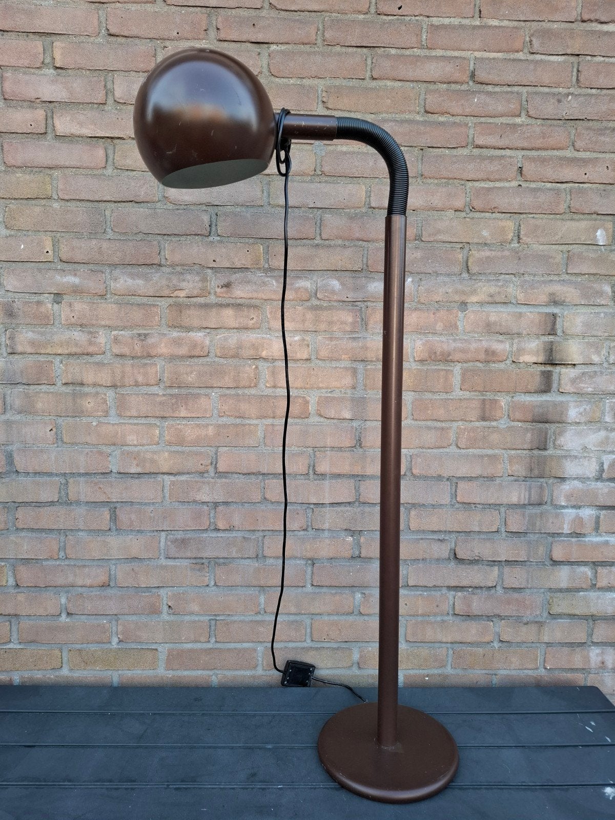 vintage Fagerhults Cobra vloerlamp jaren 70, Ophalen, Metaal