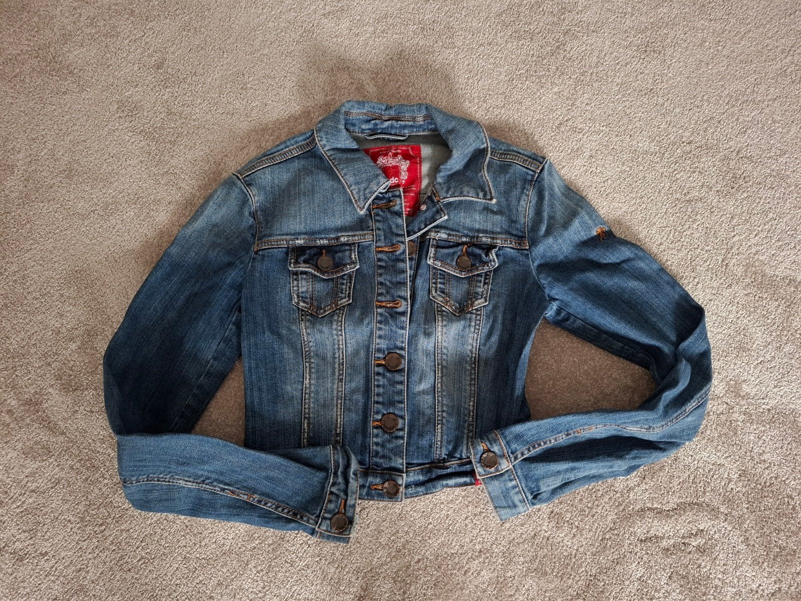 EDC spijkerjasje maat S, Kleding | Dames, Blauw, Ophalen of Verzenden, Zo goed als nieuw, Maat 36 (S)