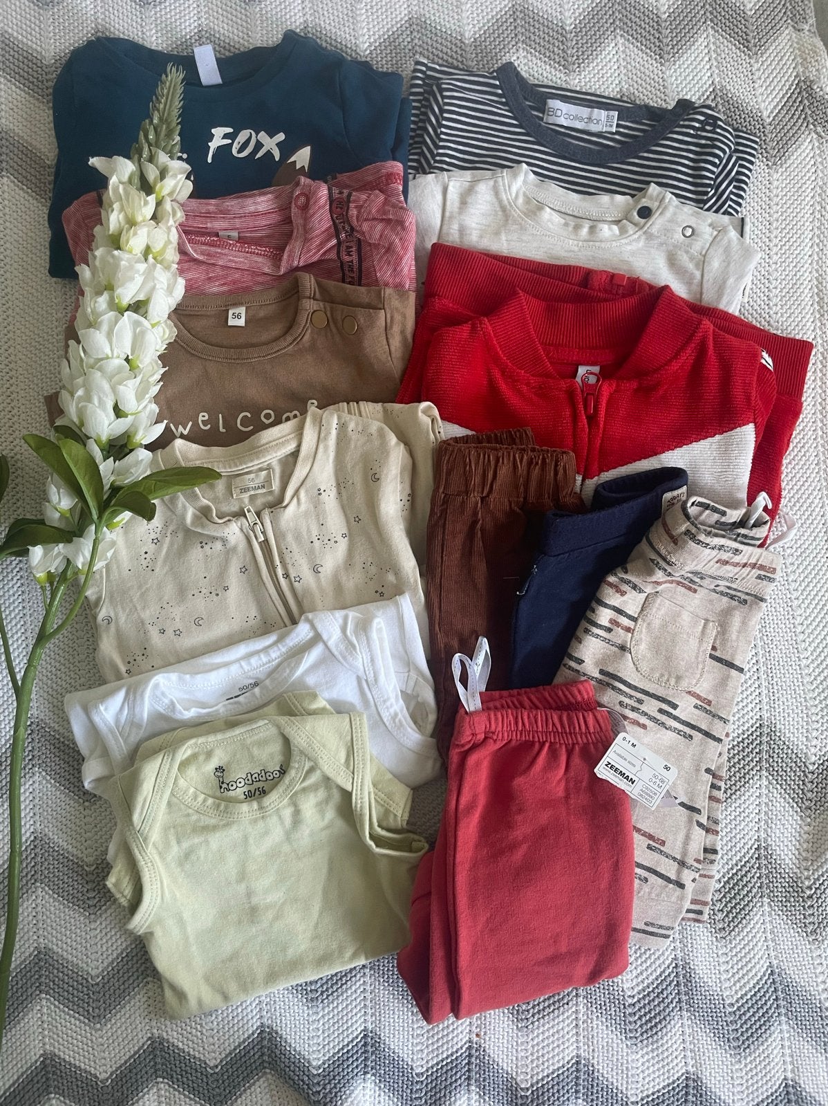 ZGAN, 13-delig herfstkleding pakket, jongetje, maatje 50/56, Ophalen of Verzenden, Zo goed als nieuw, Maat 50