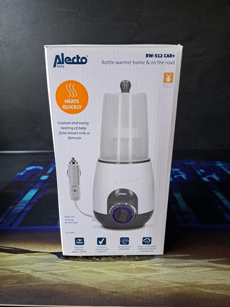 Alecto flessenverwarmer BW 512 car, Ophalen, Zo goed als nieuw, Flessen- of potjesverwarmer