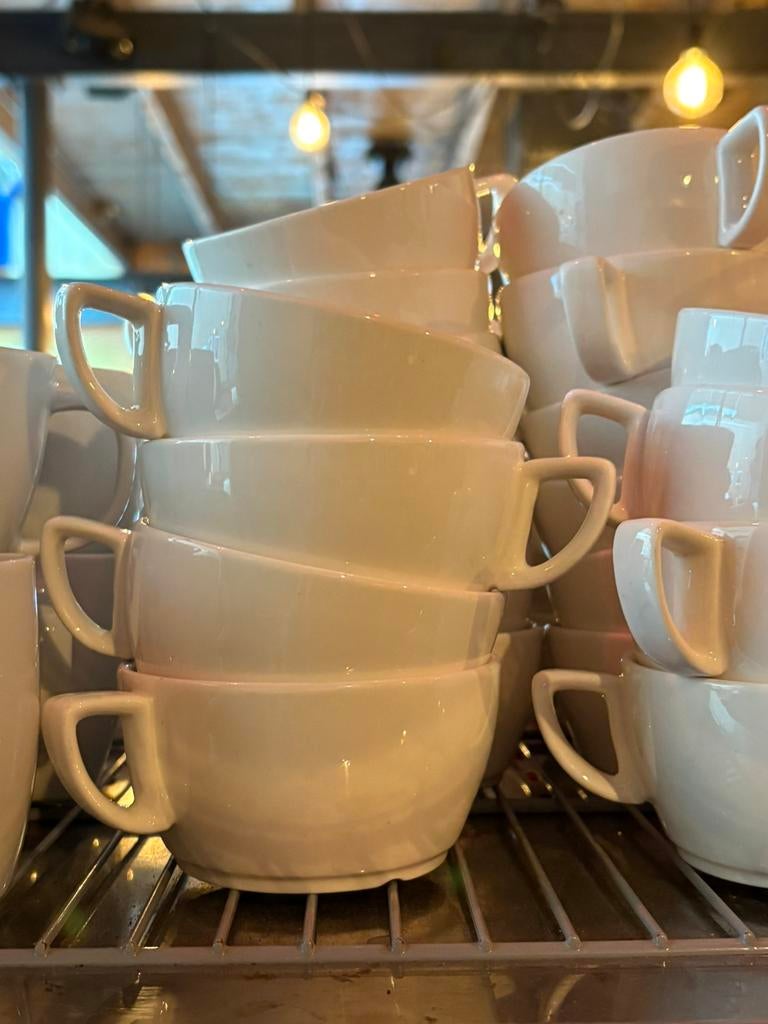 Horeca cappuccino kopjes ( 60 stuks), Ophalen, Zo goed als nieuw, Overige stijlen, Kop(pen) en/of Schotel(s)