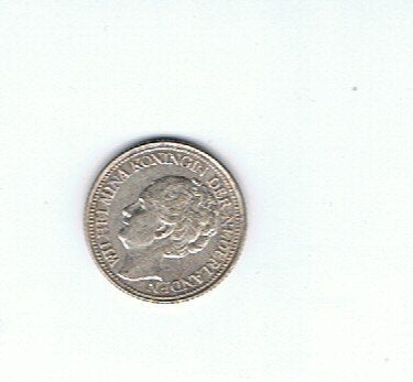 Munt Nederland 25 cent 1941, Zilver, 25 cent, Ophalen of Verzenden, Koningin Wilhelmina