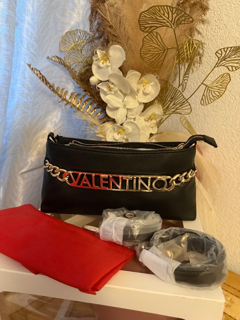 Valentino, Ophalen of Verzenden, Nieuw, Zwart, Schoudertasje