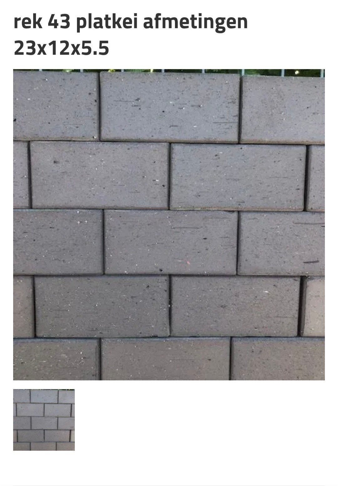 Partij van 5 á 6 m2 gebakken straatstenen + knipstukken., Ophalen, Hout, Minder dan 3 meter, 1 tot 2 meter