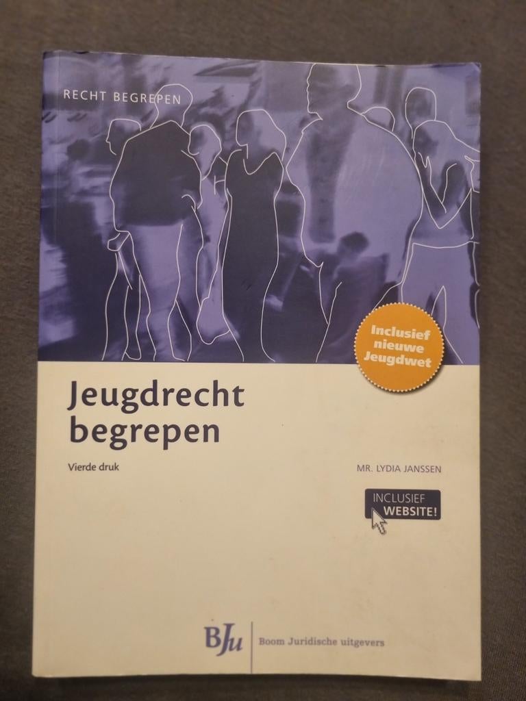 Jeugdrecht begrepen - Vierde druk - Mr. Lydia Janssen, Ophalen of Verzenden, Zo goed als nieuw, Lydia Janssen, MBO