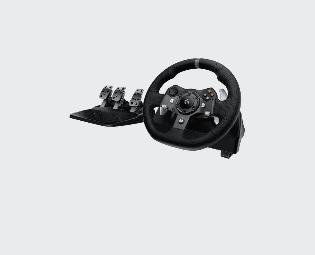 Logitech G920 stuur met standaard, Spelcomputers en Games, Spelcomputers | Xbox | Accessoires, Ophalen, Zo goed als nieuw, Stuurtje of Sportattribuut