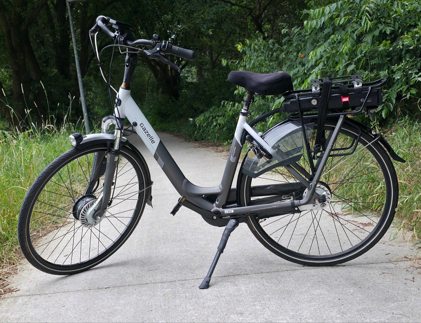 Gazelle Orange C7+   Elektrische fiets, Ophalen, Zo goed als nieuw, 47 tot 51 cm, 50 km per accu of meer