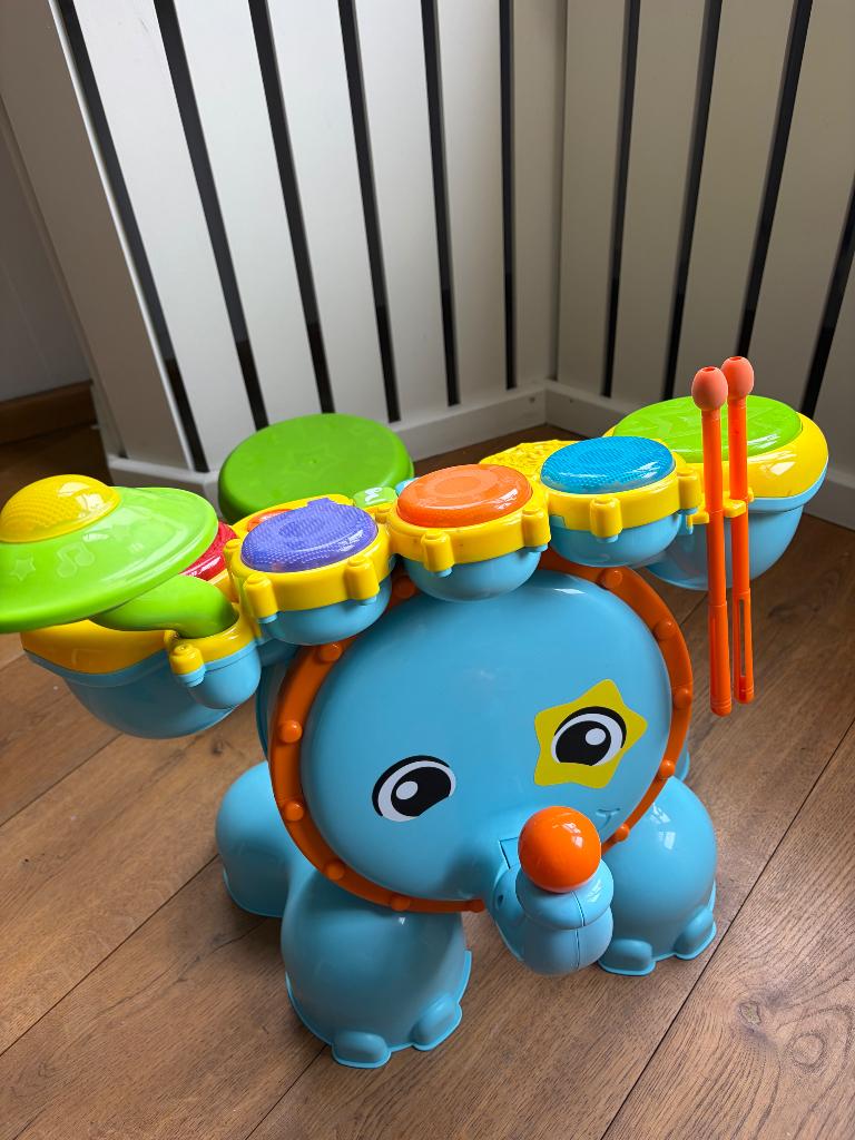 VTech Rock & Leer drumstel, Kinderen en Baby's, Speelgoed | Vtech, Ophalen of Verzenden, Zo goed als nieuw, 2 tot 4 jaar