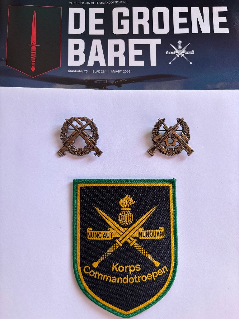 KCT Patch met sniper & scherpschutter speld, Verzenden, Luchtmacht, Nederland, Kleding of Schoenen