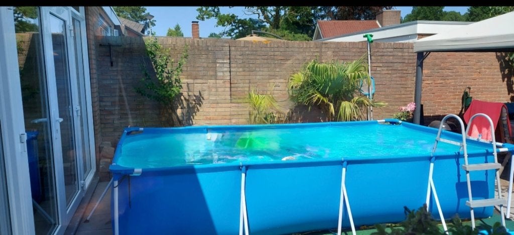 Bestway zwembad 4x2x0,8m, Tuin en Terras, Ophalen, Zo goed als nieuw, Rechthoekig, Minder dan 80 cm