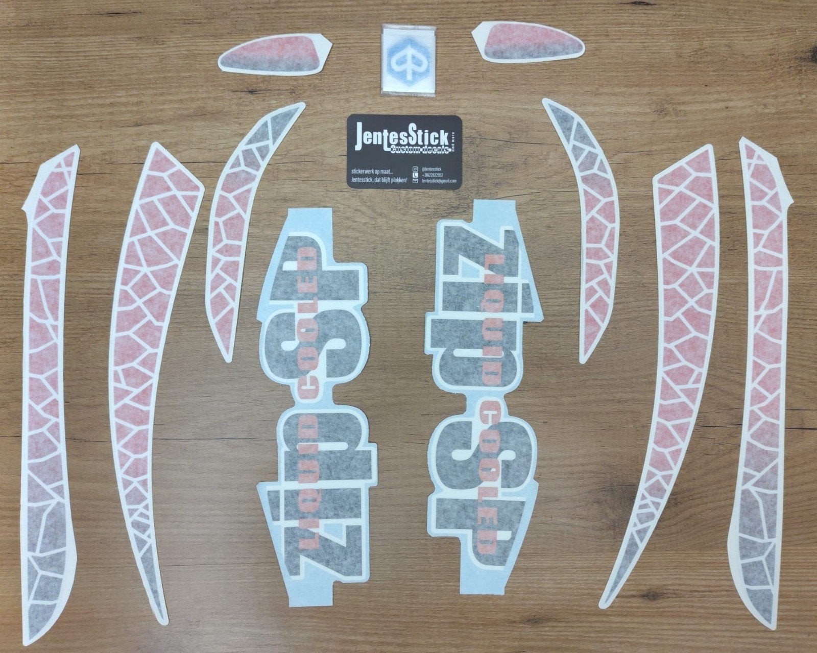Stickerset Piaggio zip sp h2o 2005 ROOD, Ophalen of Verzenden, Nieuw, Overige typen, Piaggio