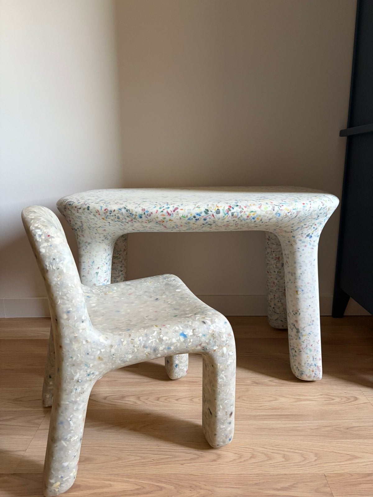 Ecobirdy bureau + stoel Luisa tafel + Charlie stoel, Ophalen, Zo goed als nieuw, Tafel(s) en Stoel(en)