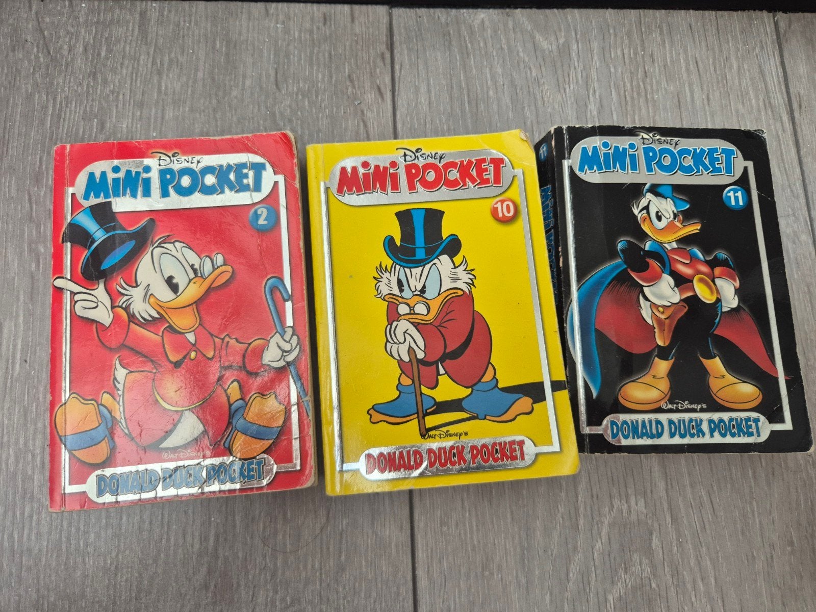 Disney Donald Duck Mini Pocket Boekjes - Nummers 2, 10, 11, Ophalen of Verzenden