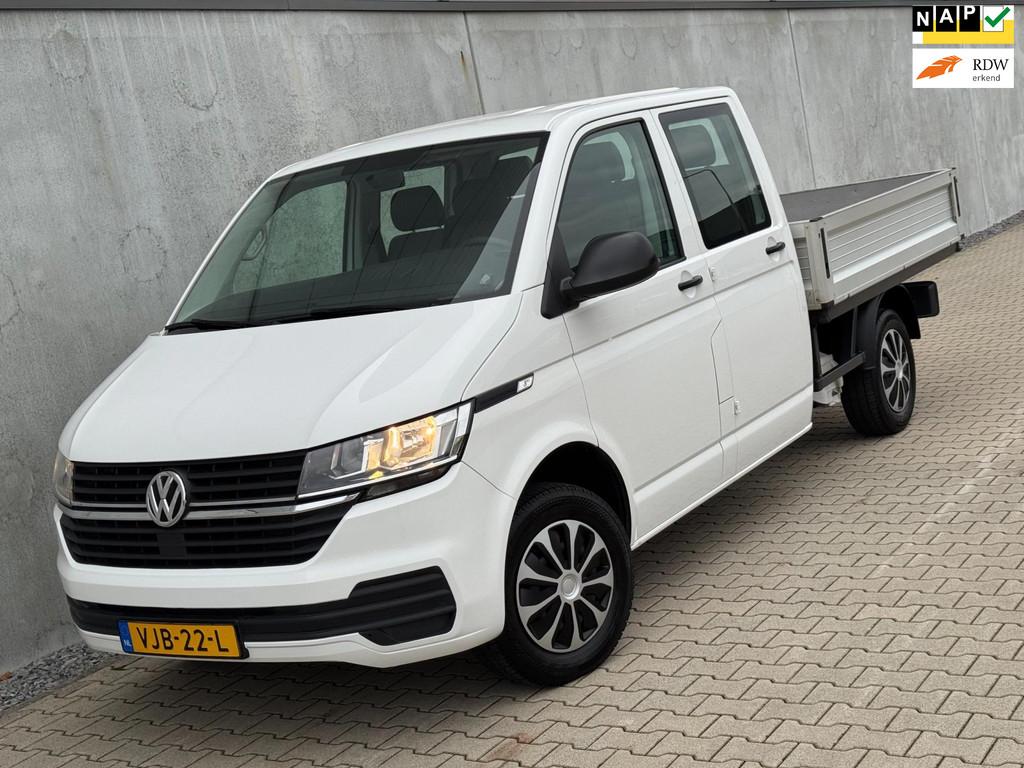 Volkswagen Transporter 2.0 TDI L2H1 DC Pick Up 6pers Airco N, Auto's, Volkswagen, Voorwielaandrijving, Euro 6, 4 cilinders, Start-stop-systeem