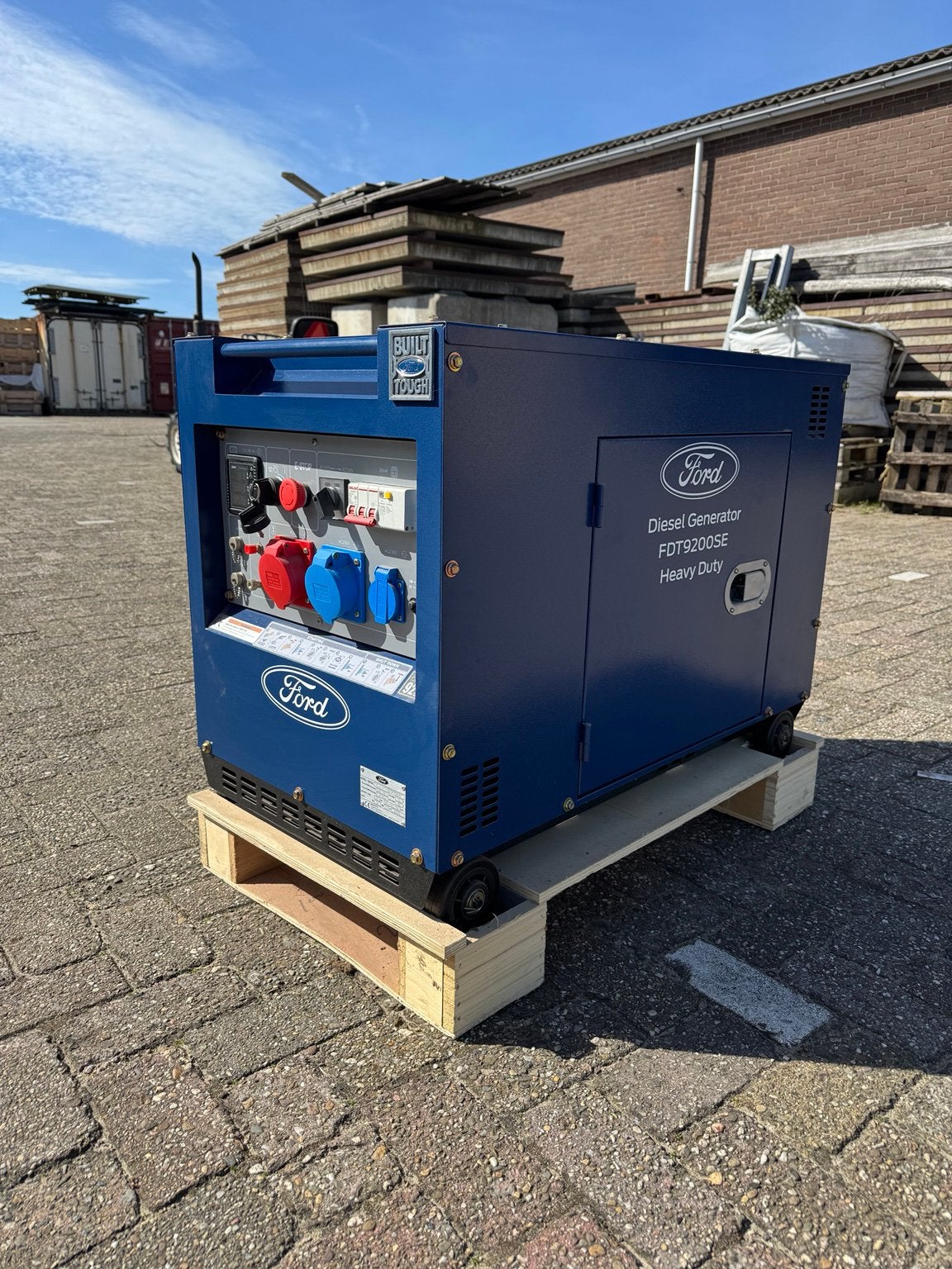 Nieuw: Ford Diesel Generator /aggregaat FDT9200SE Heavy Duty, Doe-het-zelf en Verbouw, Aggregaten, Ophalen, Elektrisch startend