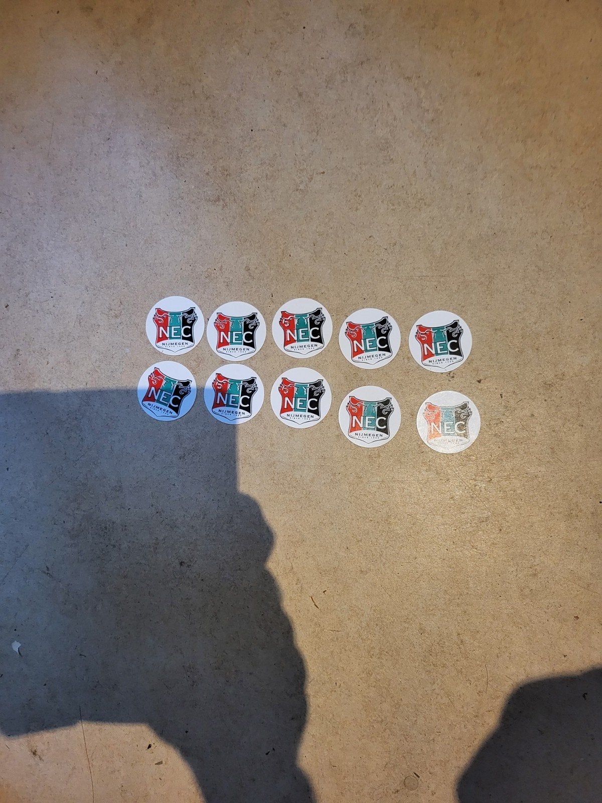 10 NEC plastic rondjes/muntjes (actie), Verzamelen, Ophalen