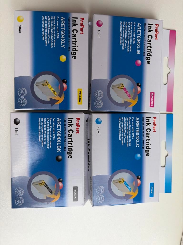 ProPart Inktcartridges voor Epson printers (set van 4), Computers en Software, Printerbenodigdheden, Nieuw, Cartridge, Ophalen of Verzenden