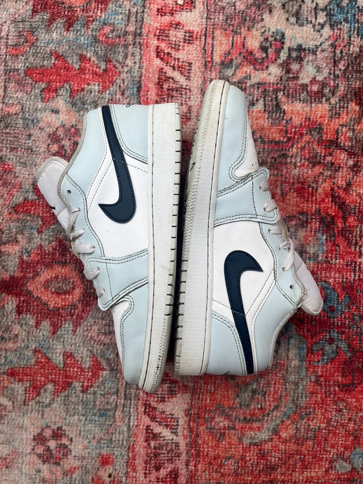 Nike air jordan 1 low, Kleding | Heren, Blauw, Ophalen of Verzenden, Sneakers of Gympen, Gedragen