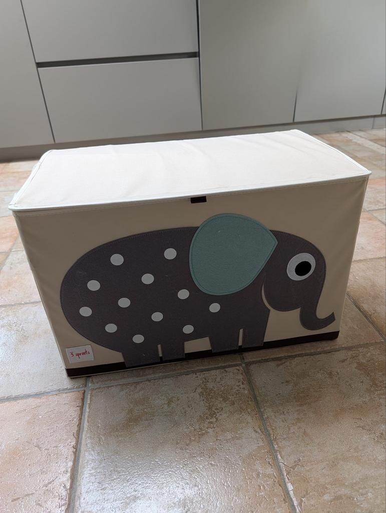 Opbergbox 3 Sprouts Olifant - Speelgoedkist, Ophalen, Zo goed als nieuw