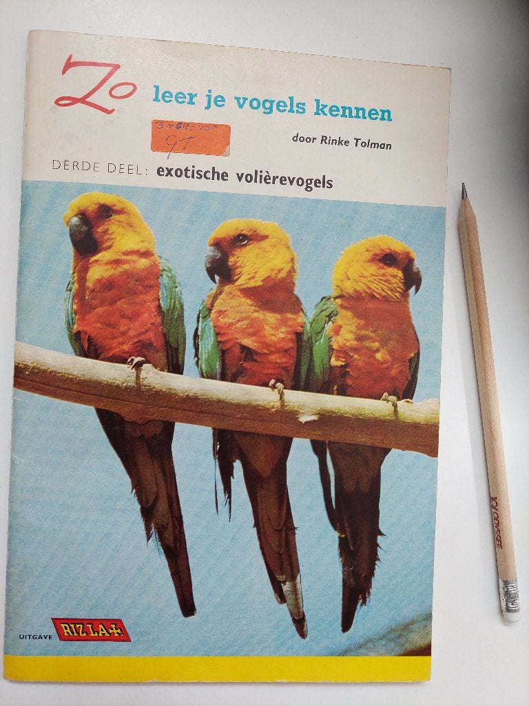 Rizla  'Zo leer je vogels kennen', Boeken, Prentenboeken en Plaatjesalbums, Ophalen of Verzenden, Gelezen, Rinke Tolman RIZLA