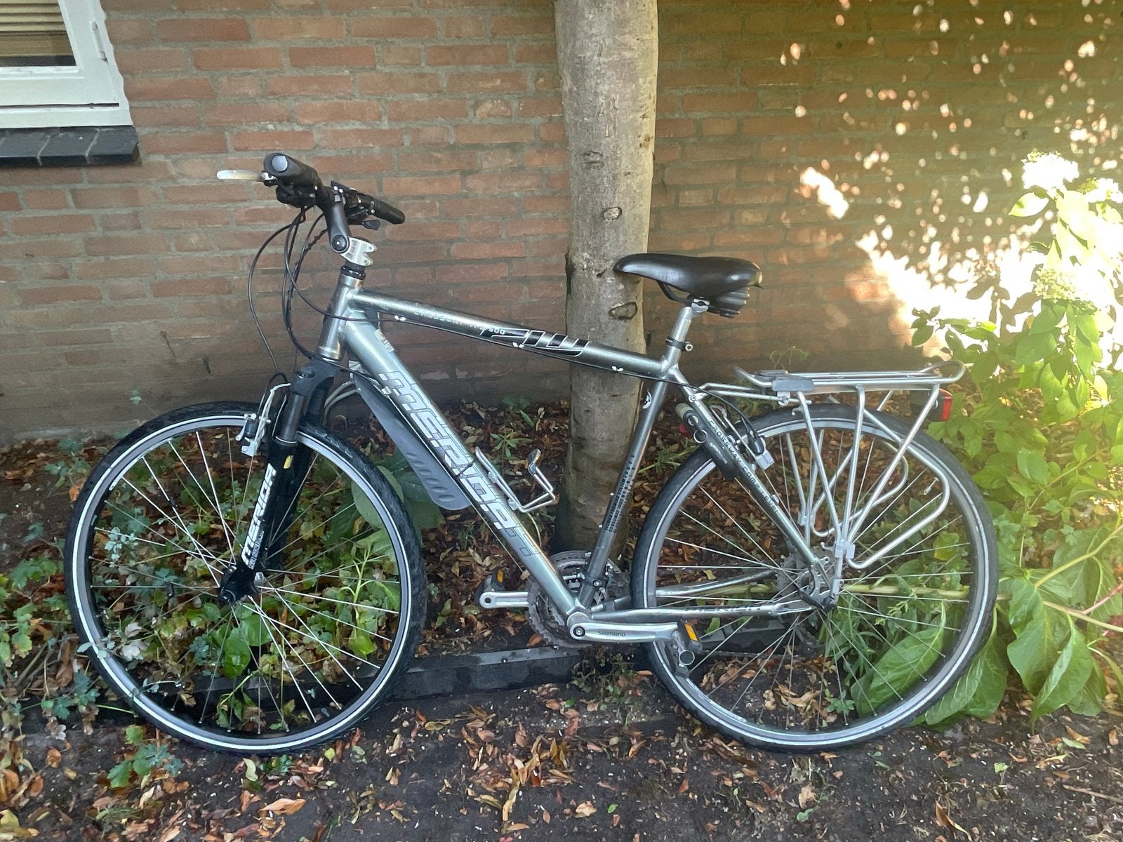 Merida TFS 500 Crossway 700C hybride fiets met accessoires, Fietsen en Brommers, Gebruikt, Vering, Overige maten, 53 tot 57 cm
