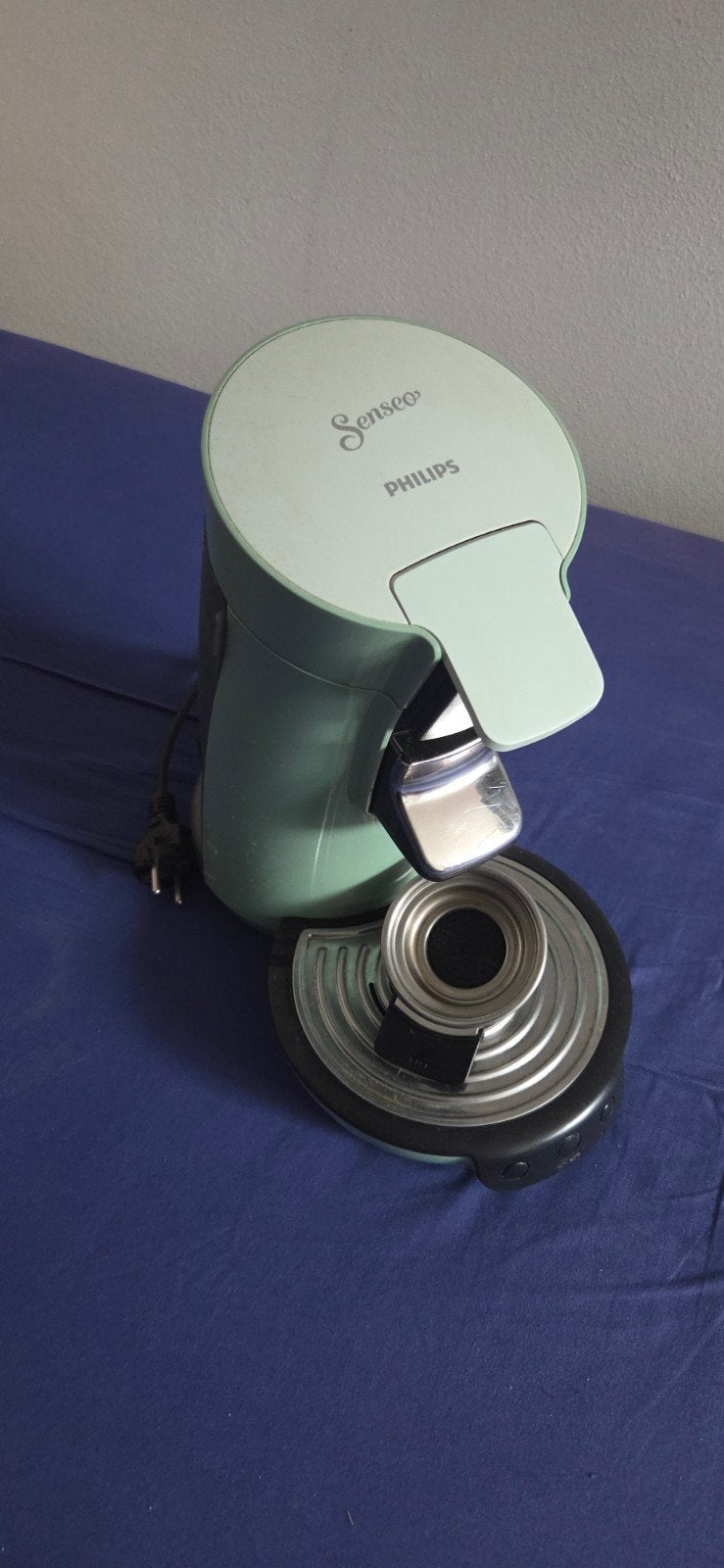 Senseo Koffiezetapparaat Mintgroen, Witgoed en Apparatuur, Koffiezetapparaten, Ophalen of Verzenden, Gebruikt, Koffiemachine, Koffiepads en cups