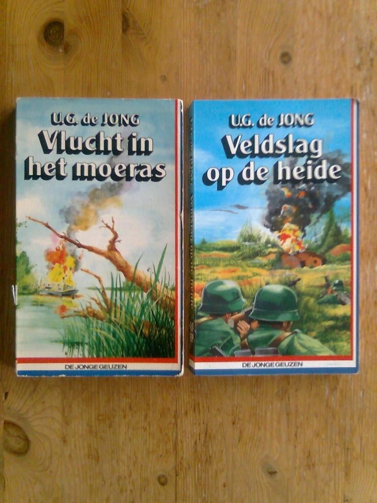 Vlucht in het moeras / Veldslag op de heide U.G. de Jong, Ophalen of Verzenden, Tweede Wereldoorlog, Zo goed als nieuw, Overige onderwerpen