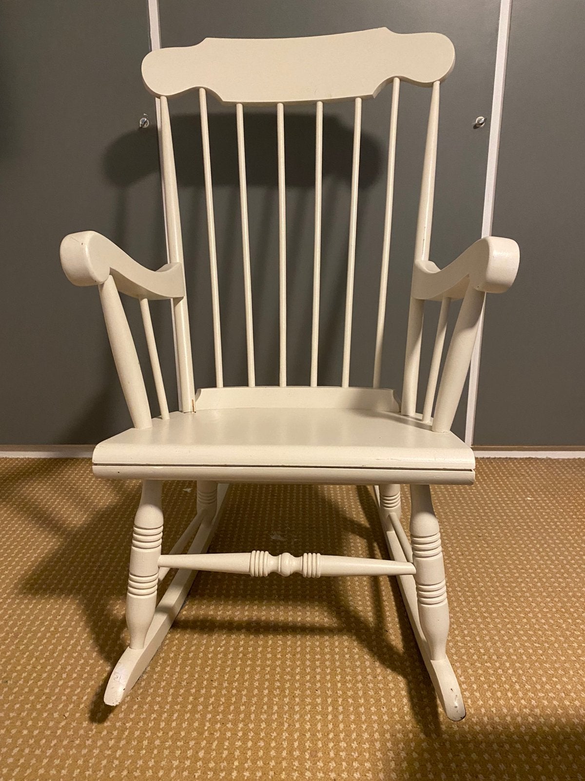 Schommelstoel wit, Kinderen en Baby's, Kinderkamer | Tafels en Stoelen, Ophalen, Gebruikt, Stoel(en)
