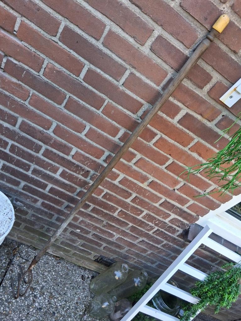 Ouderwertse Schoffel met Lange Stok, Tuin en Terras, Ophalen of Verzenden, Schoffel