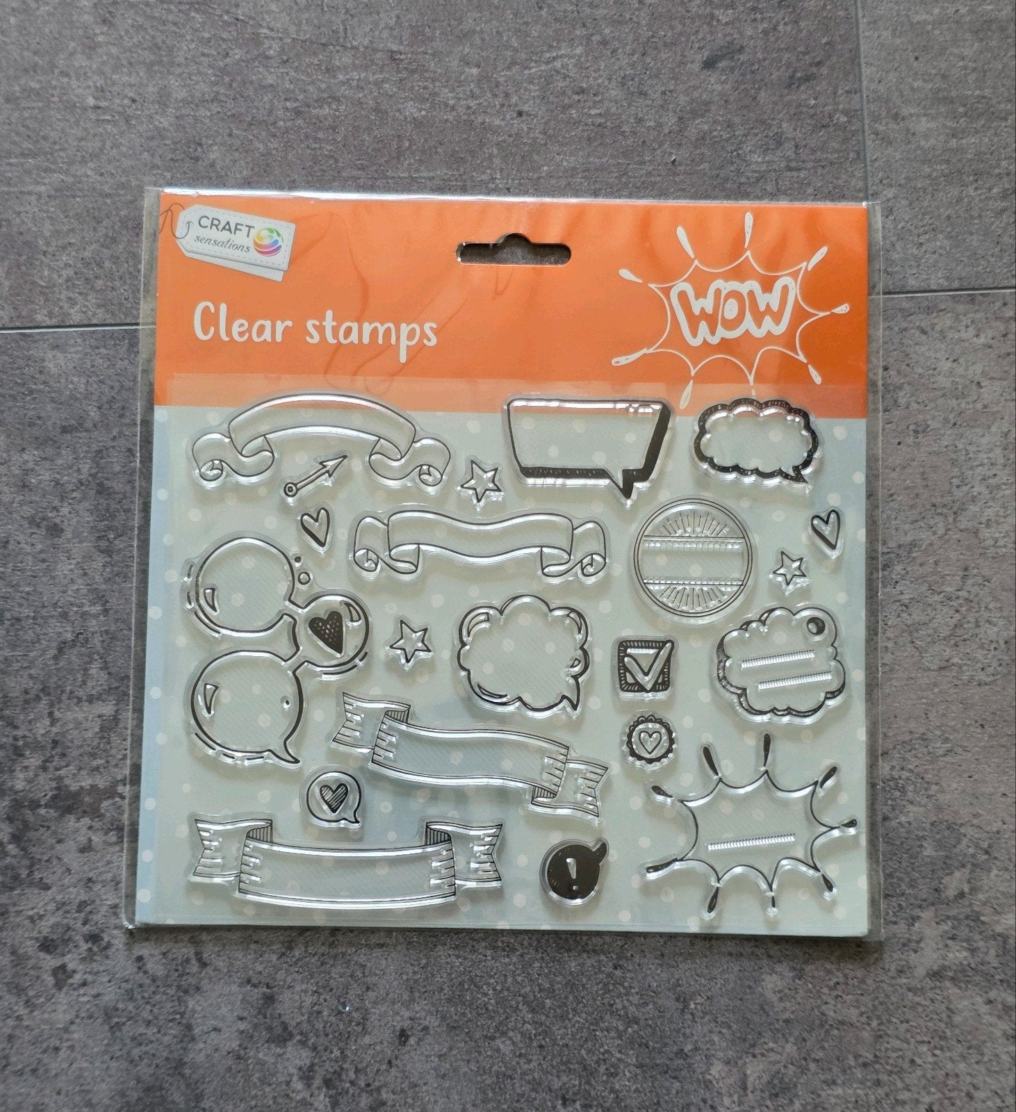 Craft Sensations clear stamps stempels NIEUW, Ophalen of Verzenden, Nieuw, Clearstamp