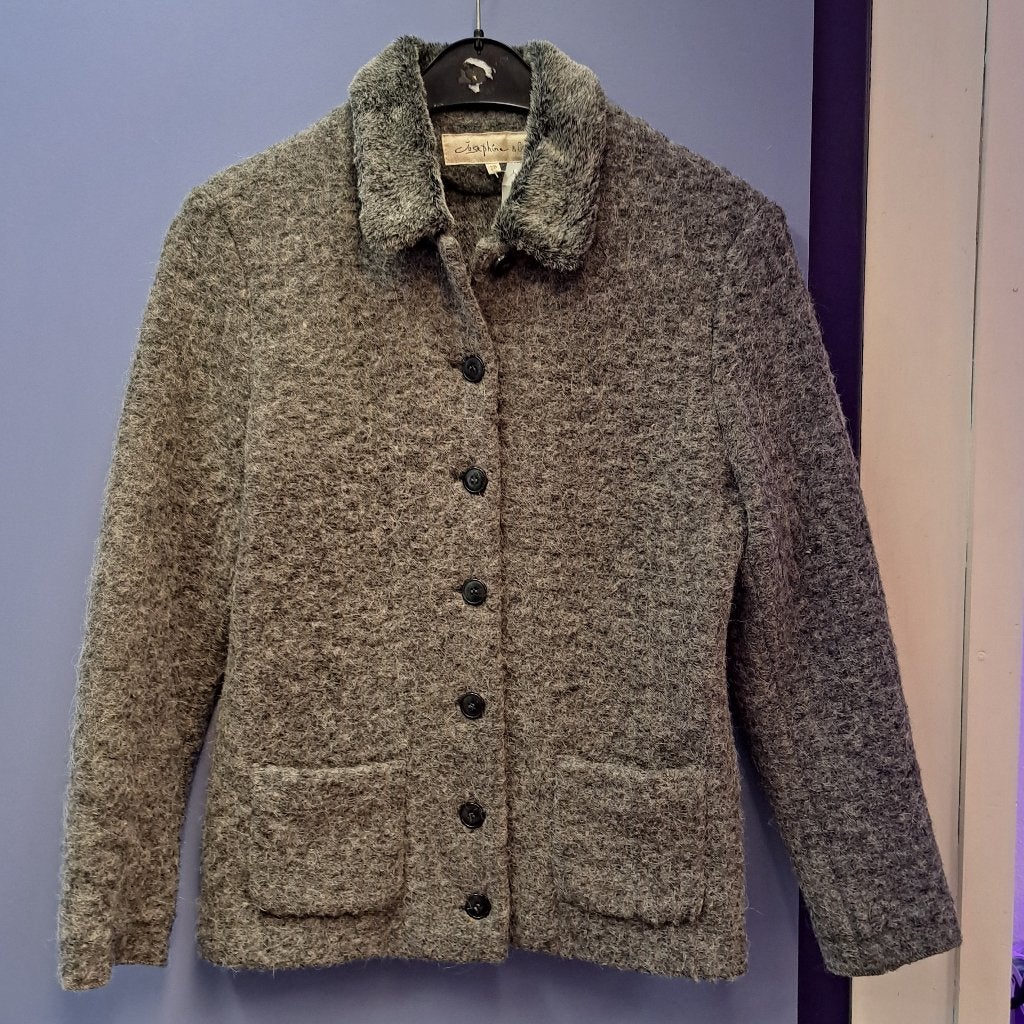 Josephine & Co blazer vestje wol + alpaca grijs mt 38 47888