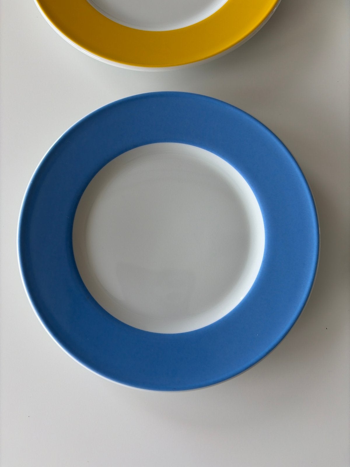 6 Dibbern Schönwald Solid Color borden - diverse kleuren, Overige merken, Ophalen of Verzenden, Zo goed als nieuw, Bord(en)