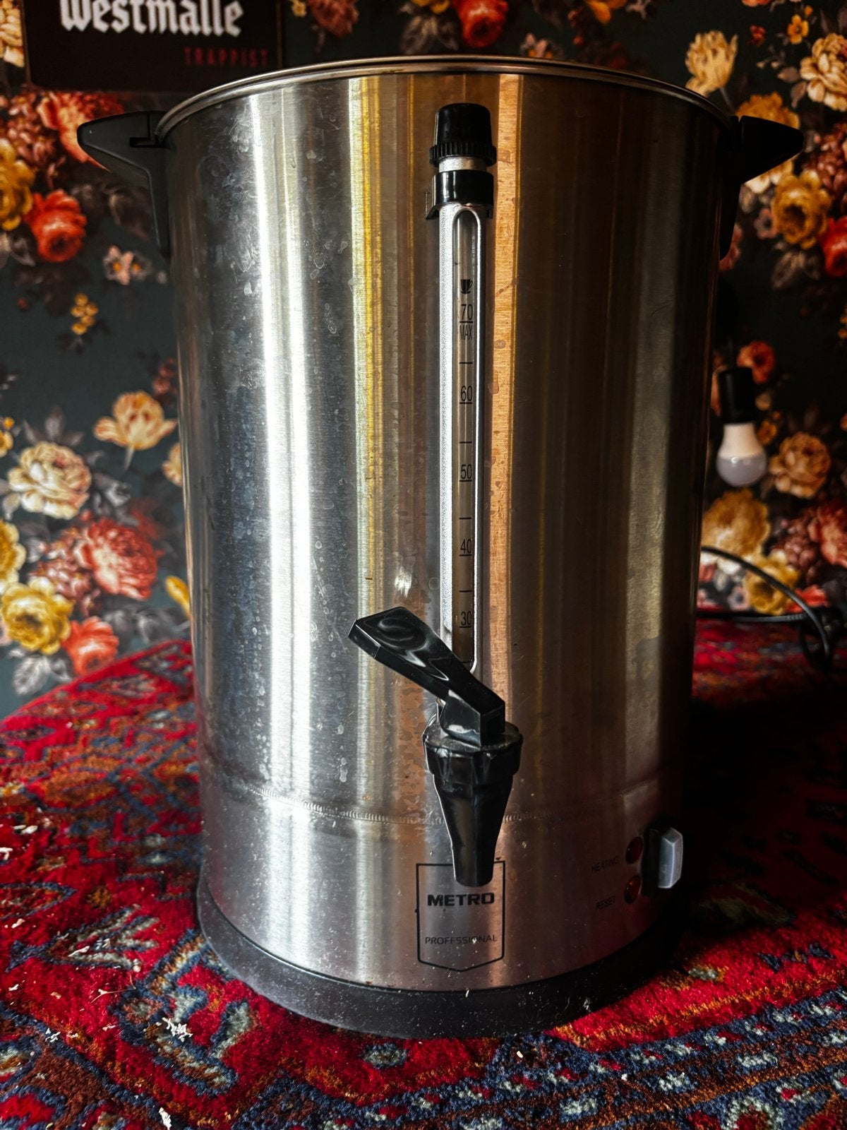 Metro Professional Koffie percolator - 10 liter, Witgoed en Apparatuur, Gebruikt, 10 kopjes of meer, Koffiemachine, Gemalen koffie
