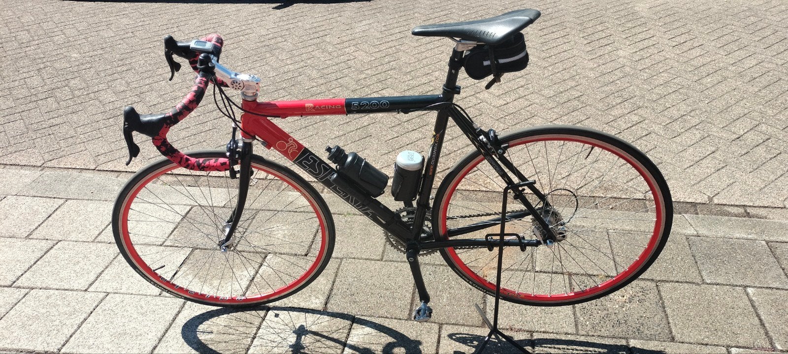 Racefiets Esperia Racing 5200 - Rood/Zwart, 28 inch, Gebruikt, Aluminium, 53 tot 57 cm