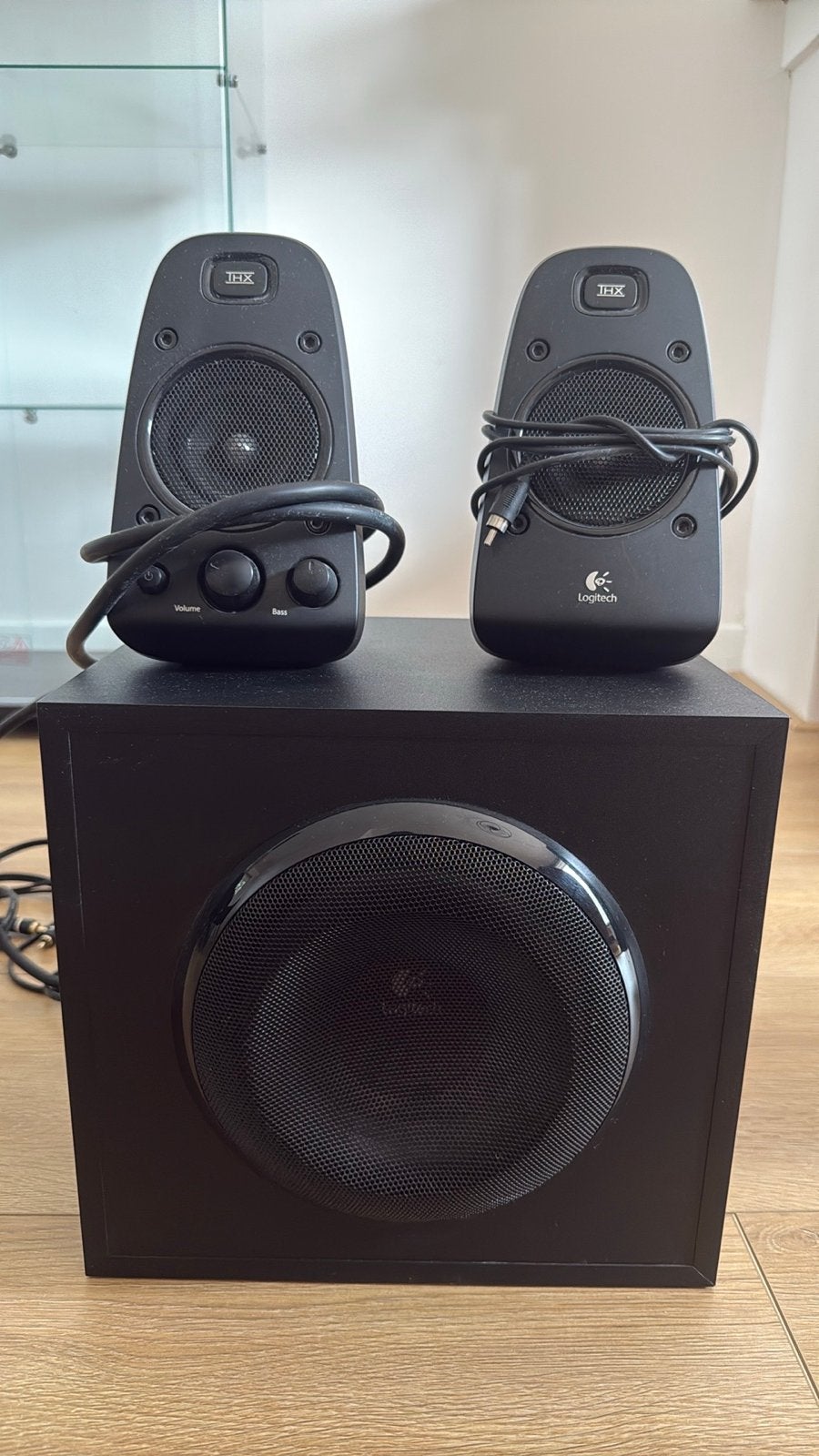 Logitech Z623 2.1 THX gecertificeerd speakersysteem, Logitech, Speakerset, Zo goed als nieuw, AUX-ingang