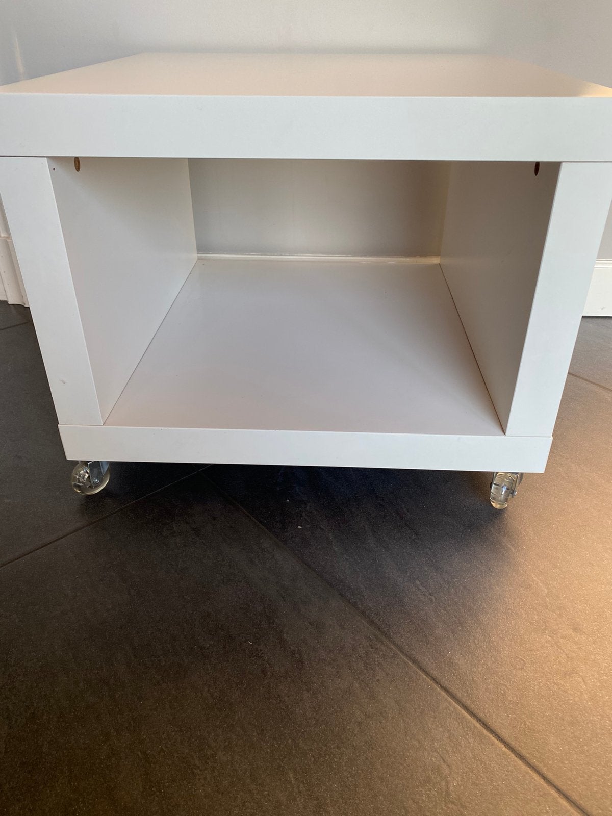 Salon tafel / bijzettafel 2stuksmet wieltjes, Ophalen, Gebruikt, Vierkant, 50 tot 100 cm