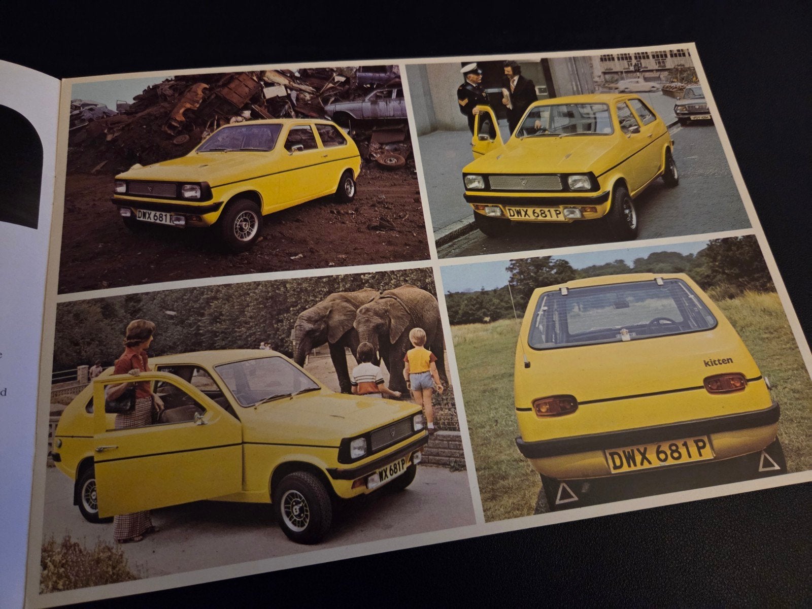 Brochure Reliant Kitten 1977, Ophalen of Verzenden, Zo goed als nieuw, Overige merken