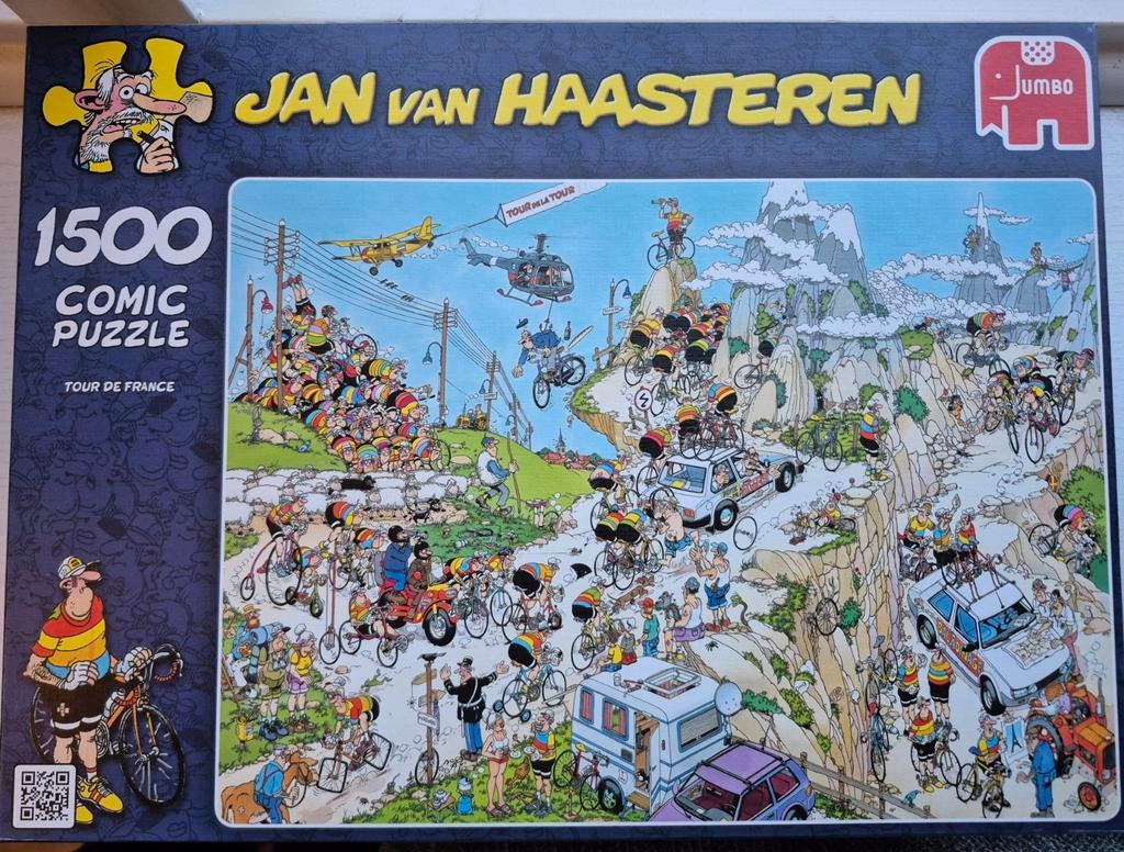 Jan van Haasteren Tour de France Puzzel 1500, Ophalen, 500 t/m 1500 stukjes, Zo goed als nieuw, Legpuzzel