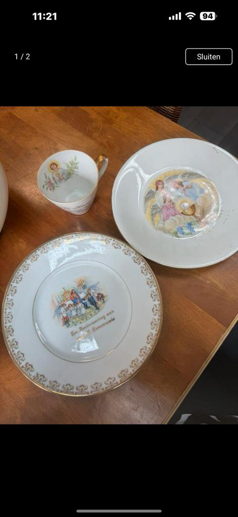 Eerste communie servies, Antiek en Kunst, Ophalen of Verzenden