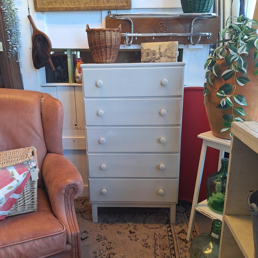 Zweedse vintage ladenkast - 66x35x116 cm, Ophalen