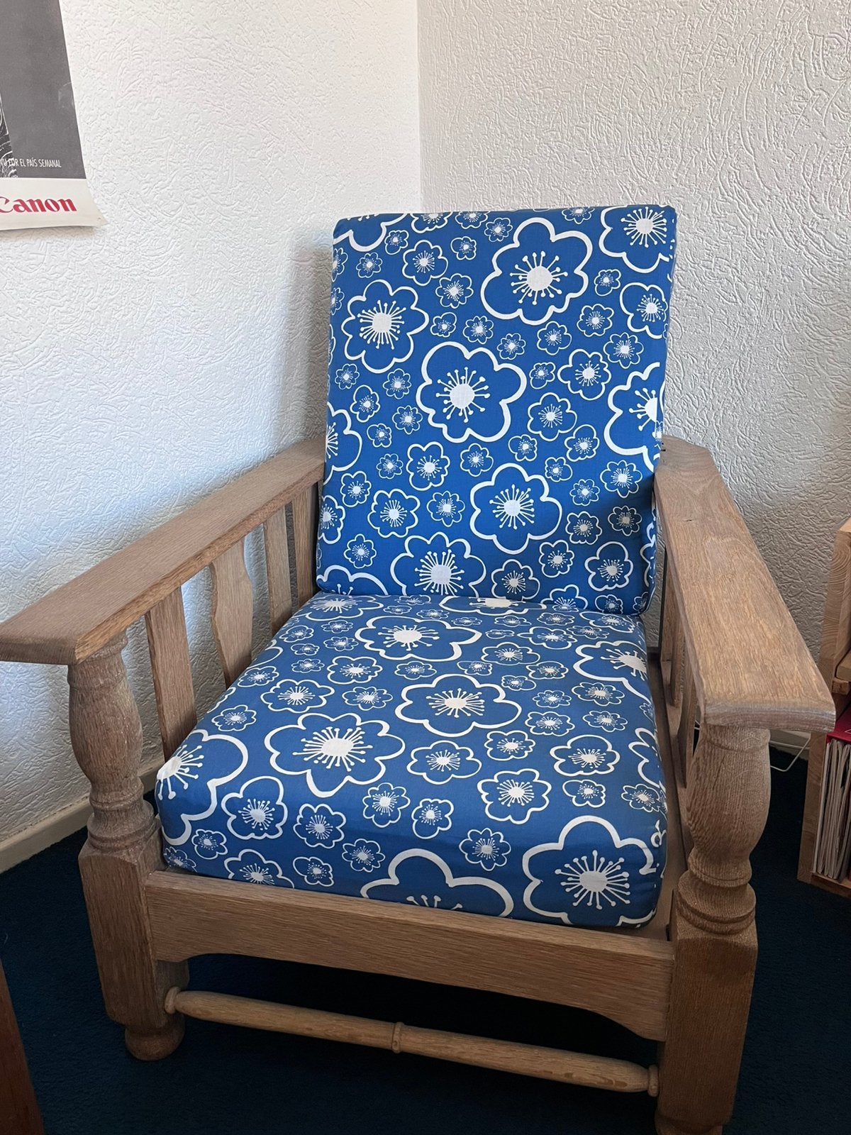 Houten stoel - gratis af te halen graag z.s.m.!, Huis en Inrichting, Fauteuils, Ophalen, Vintage, 75 tot 100 cm, Zo goed als nieuw