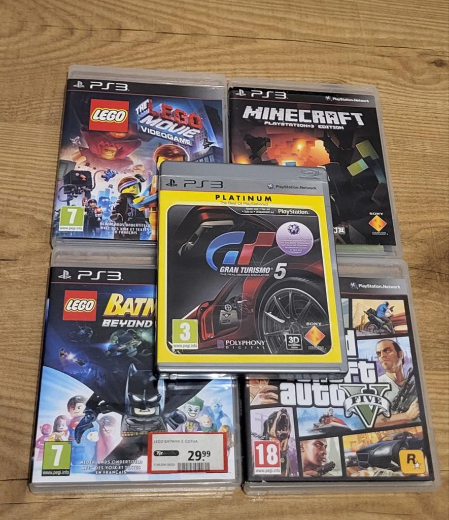 Games ps3 minecraft gt5 Batman3 lego Lego moves gta V, Spelcomputers en Games, Games | Sony PlayStation 3, Ophalen of Verzenden