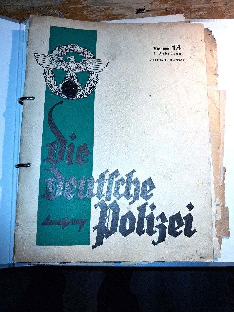 Die deutsche Polizei/andere originele Duitse documenten WW2, Verzenden, Overige soorten, Duitsland, Boek of Tijdschrift