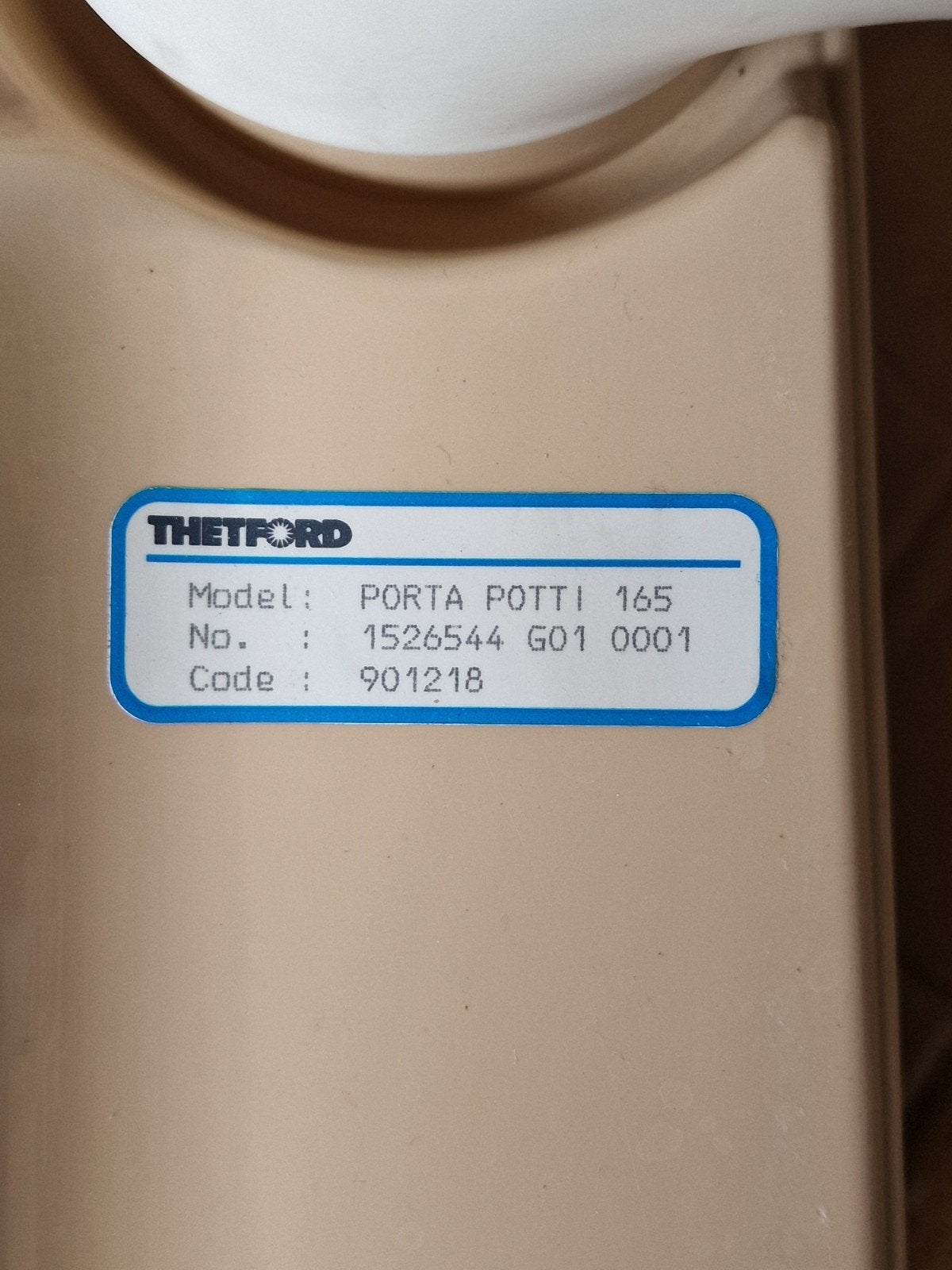 Thetford Porta Potti 165 - Draagbaar Toilet, Caravans en Kamperen, Ophalen of Verzenden, Gebruikt