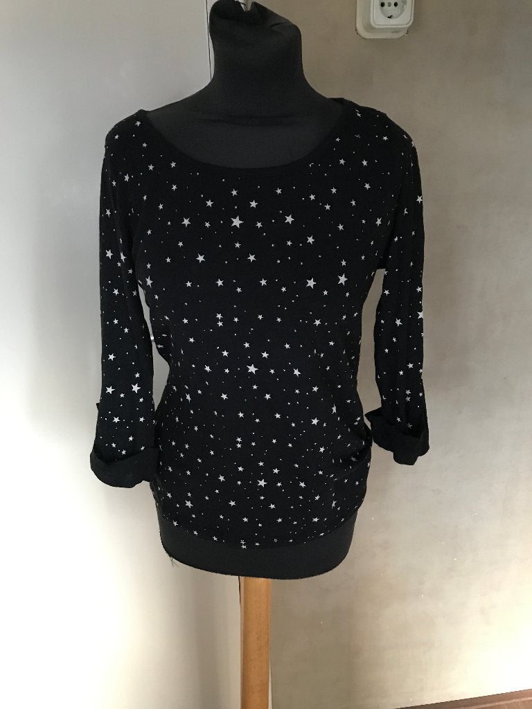 t-shirt met sterren, Kleding | Dames, T-shirts, Meerkleurig, Ophalen of Verzenden, Lange mouw, Maat 36 (S)