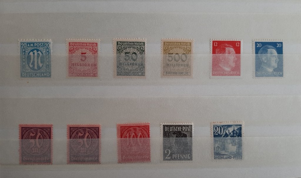1 Kaart Diverse Klassieke Postzegels Duitsland Postfris, Postzegels en Munten, Ophalen, BRD, Postfris